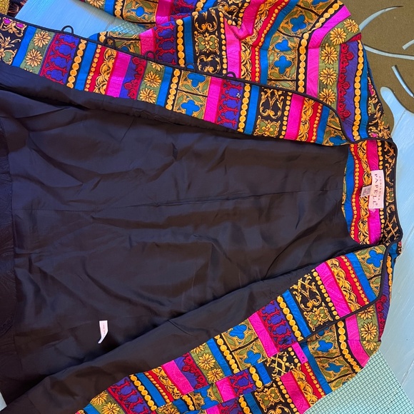 Colorful lightweight silk blazer - Picture 4 of 4